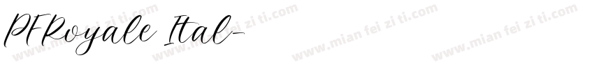 PFRoyale Ital字体转换